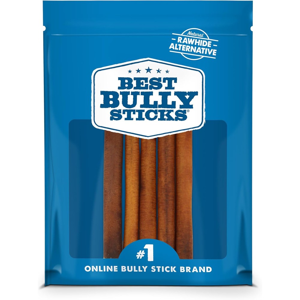 Best Bully Sticks Six Inch Natural Dog Chews Made From Grass Fed Beef Rawhide And Grain Free Easily Digestible Trial Size Five Count Pack Of One