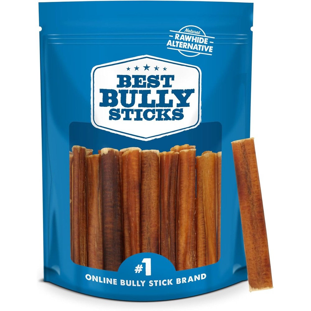 Best Bully Sticks 100 Percent Natural 4 Inch Bully Sticks For Small Breed Dogs Grain Free Rawhide Free Premium Beef Chews 8 Ounce Bag