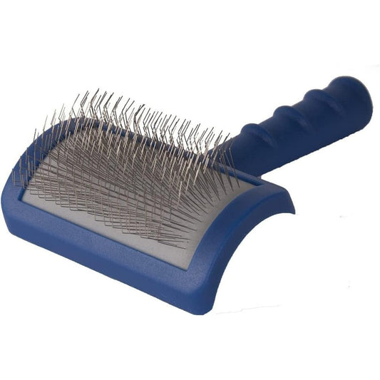 Show Tech Tuffer Than Tangles Slicker Brush For Dog Grooming With Extra Long Soft Pins Professional Dematting Tool Medium Size