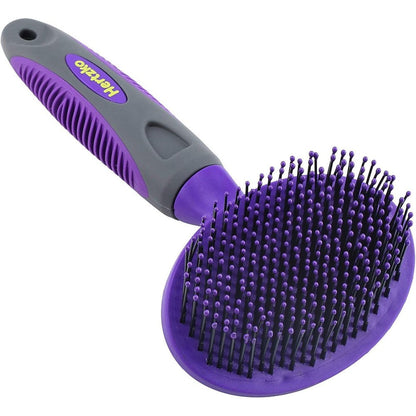 Hertzko Soft Pin Bristle Pet Brush For Dogs And Cats With Long Or Short Hair Gentle Grooming Comb For Detangling And Removing Loose Fur Undercoat