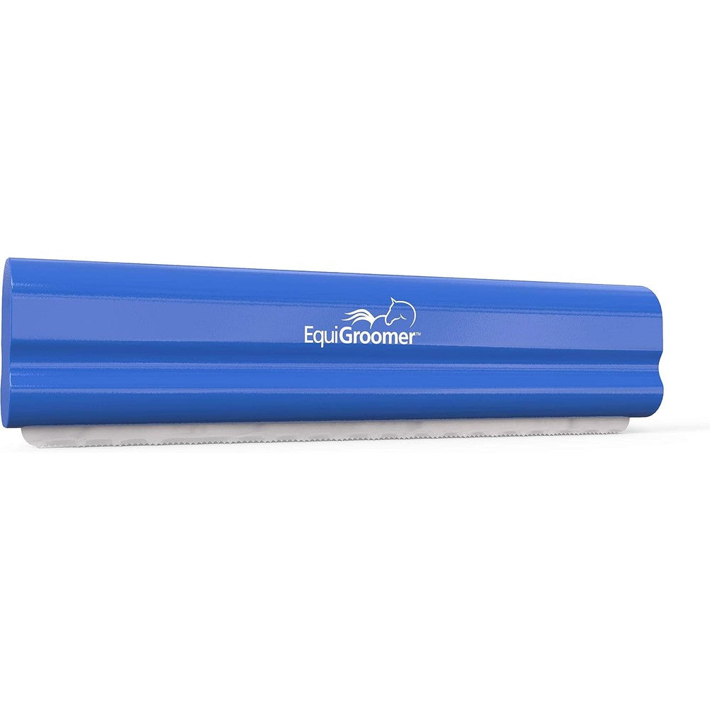 EquiGroomer Large 8 Inch Deshedding Brush For Horses And Large Dogs Over 50 Pounds Undercoat Grooming Tool Removes Loose Fur Blue