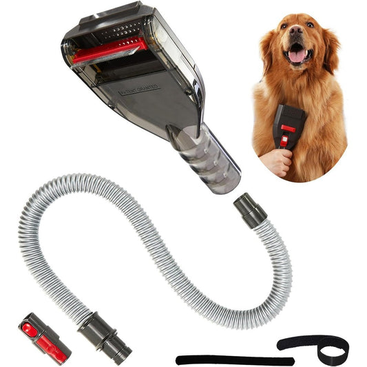 Kodahome Pet Grooming Brush Kit Compatible With Dyson Cordless And Upright Vacuum Cleaners Including Long Extension Hose And Quick Converting Adapter