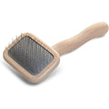 Chris Christensen Mark I Slicker Brush For Dogs With Twelve Millimeter Stainless Steel Pins Handcrafted Beechwood Ergonomic Handle Extra Small Variant