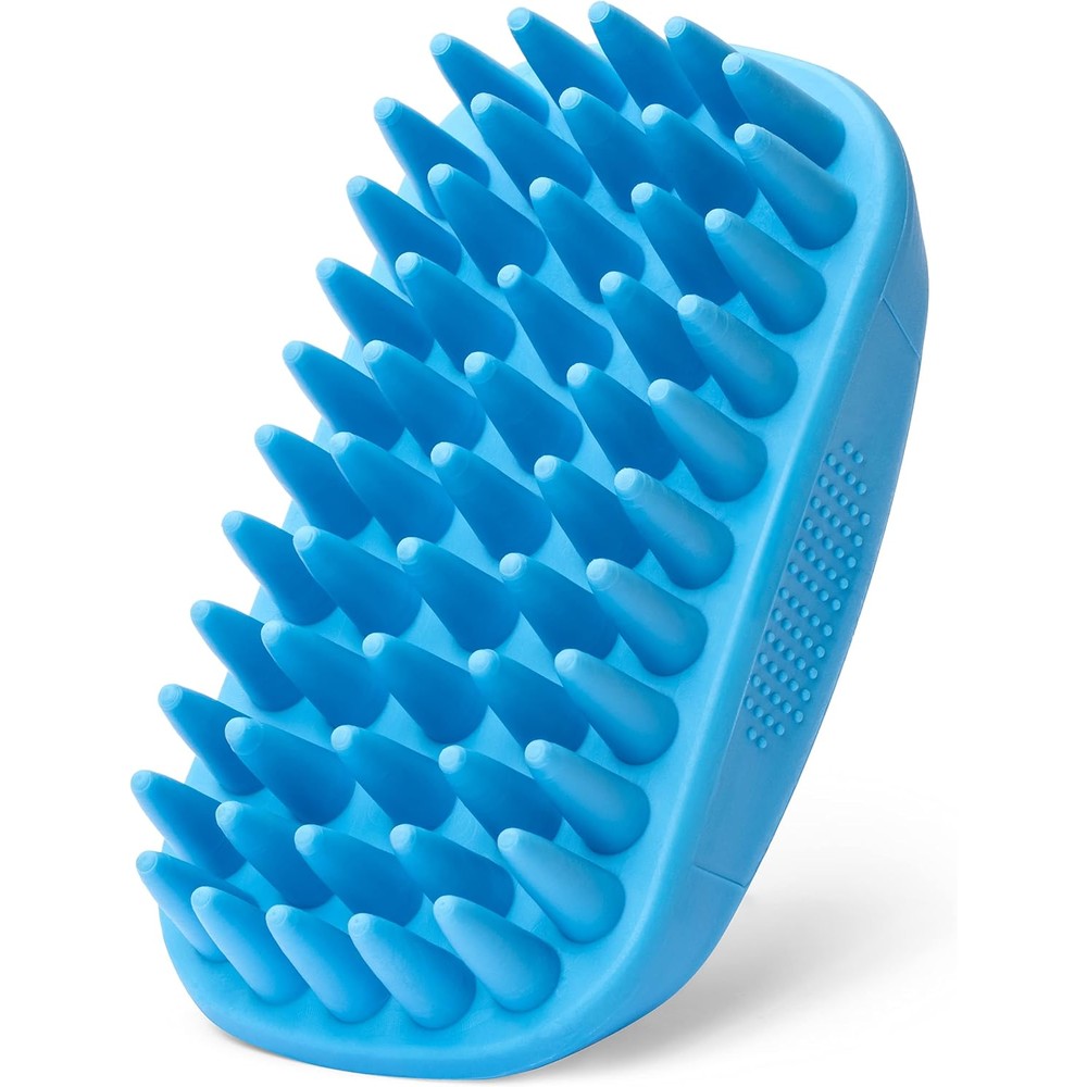 Freshly Bailey Rubber Curry Brush Dog For Short Haired Dogs Soft And Gentle Silicone Deshedding Bath Brush And Grooming Comb
