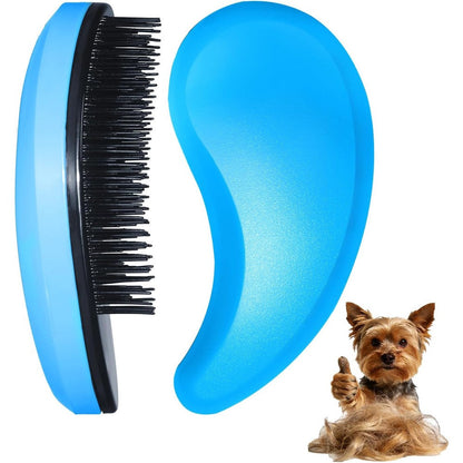 Maeelou Small Dog Brush Grooming Tool For Teddy Yorkies Maltese Shih Tzu Chihuahua Puppy Hair Detangling Brush With Ergonomic Handle Blue