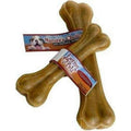 Loving Pets Nature's Choice Rawhide Pressed Bone Dog Chew All Natural Long Lasting Dental Care Treats For Aggressive Chewers Twelve Inch Pack Of Five