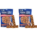 Pet Factory Braided Beefhide Dog Chew Sticks With Peanut Butter Flavor One Hundred Percent USA Made Rawhide Chews For Medium Dogs 7 Inches 6 Count ...