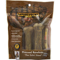 Savory Prime Pressed Rawhide Bone All Natural Long Lasting Beef Hide Chewable Dog Treats Six Pack