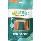 Gnawturals Rawhide Free Dog Chews Ribbed Bones Pumpkin Flavor For Large To Extra Large Dogs Two Bones