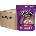 Dingo Goof Balls Chicken Flavor Rawhide Chew Dog Treats Pack Of 6 Total 90 Chews For Small Dogs 4.2 Ounce Bags