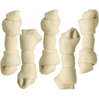 Top Dog Chews Natural Beef Rawhide Bones Five Pack Eight To Ten Inch Long Lasting Premium Dog Chew Treats For Aggressive Chewers