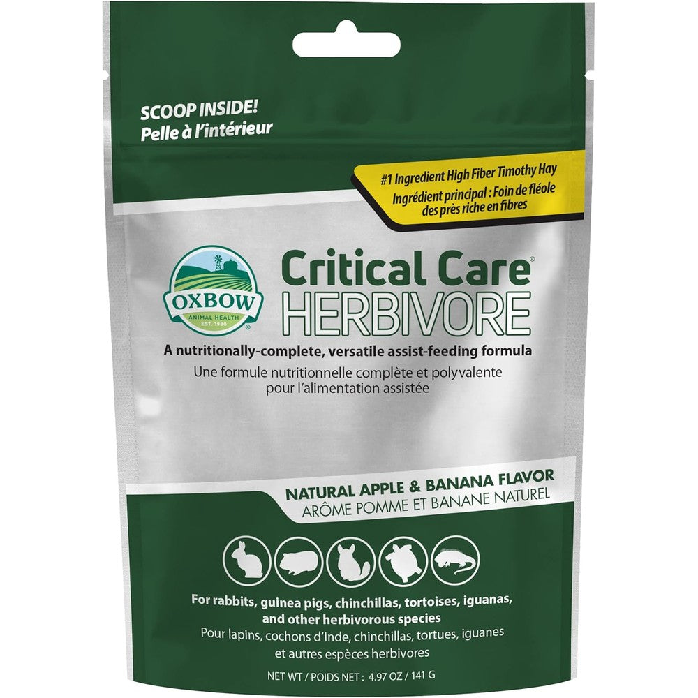 Oxbow Critical Care Apple Banana supplement front view package