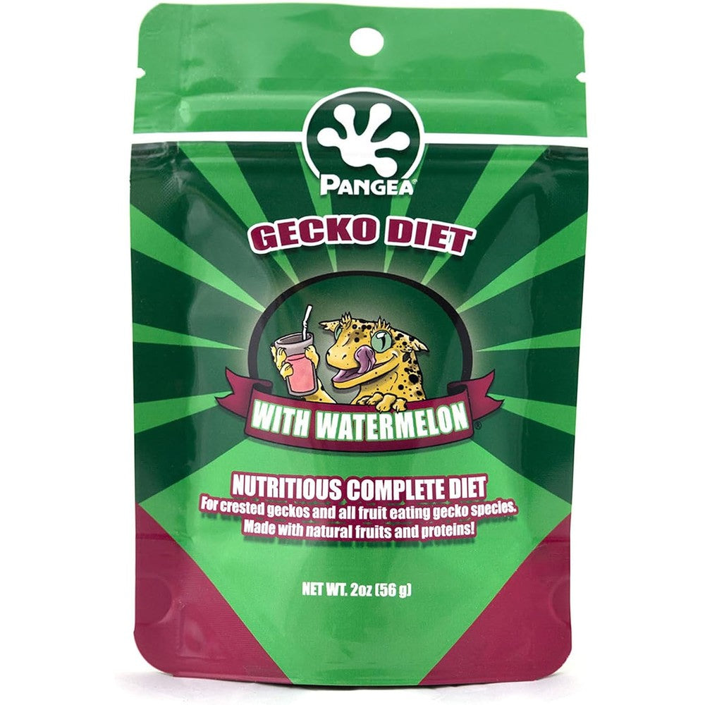 Pangea complete gecko diet watermelon and mango front view pouch