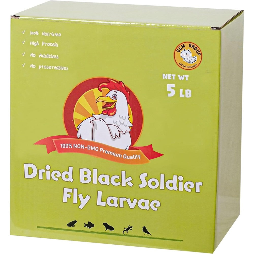 Ucm Group dried black soldier fly larvae front view packaging