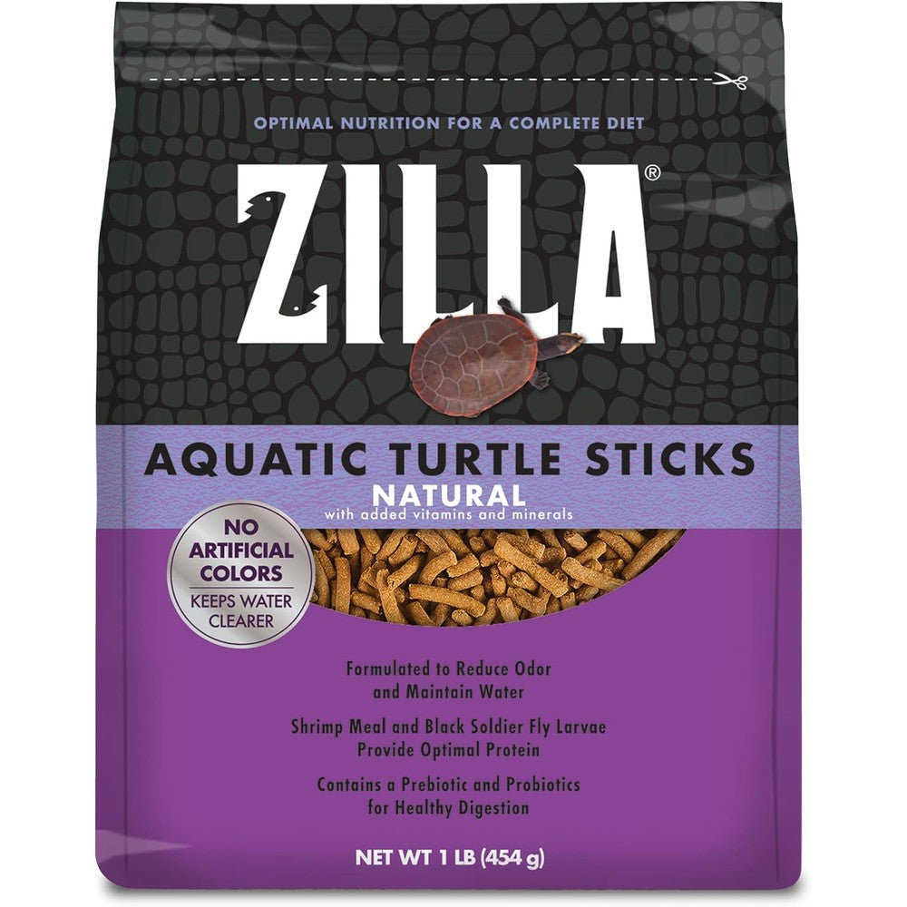 Zilla pet aquatic turtle sticks front view packaging