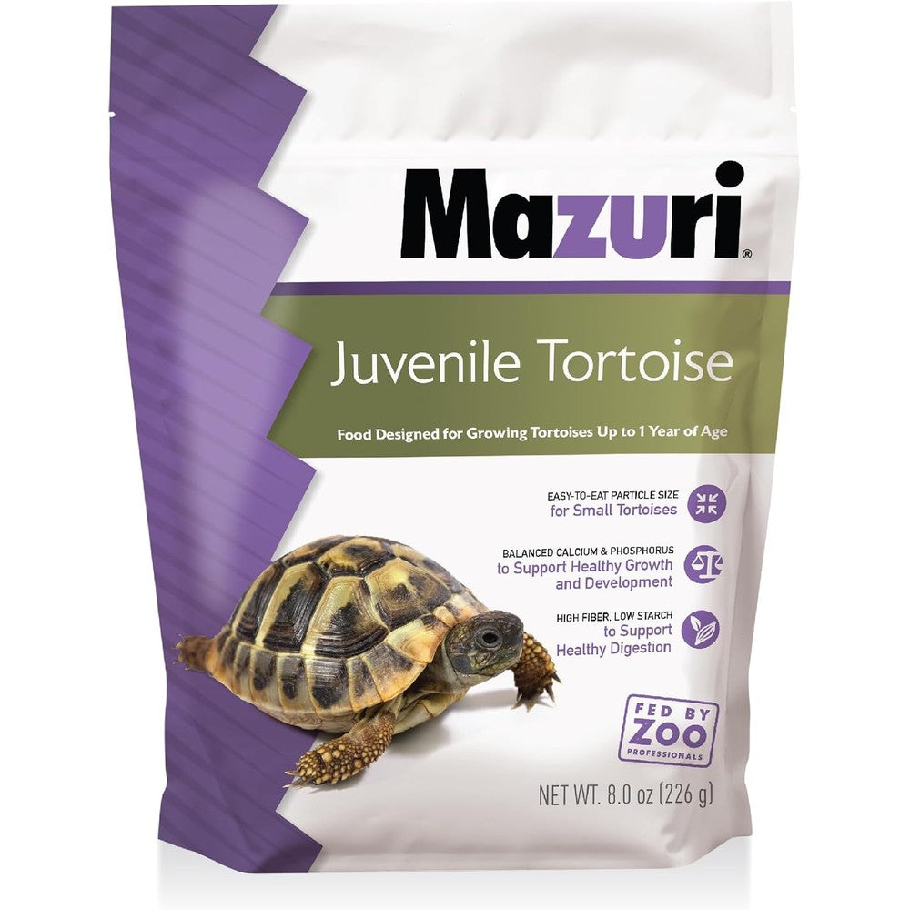 Mazuri juvenile tortoise food front view package