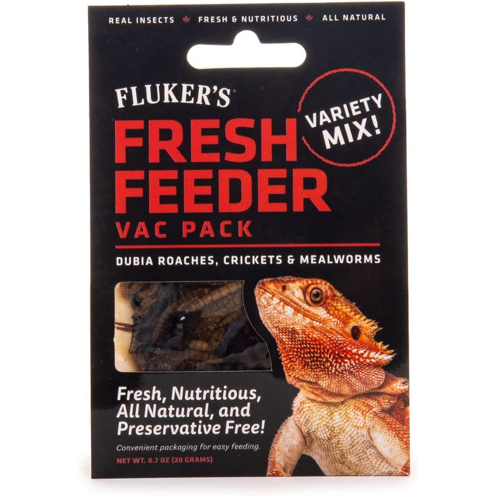Fluker's Fresh Feeder Vac Pack Variety Mix front view packaging