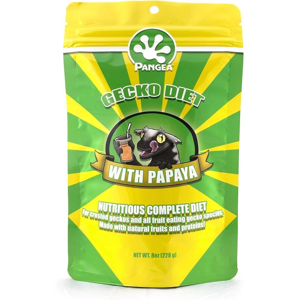 Pangea fruit mix papaya and banana crested gecko food 8 ounce bag front view