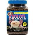 Zoo Med axolotl and aquatic newt food front view container