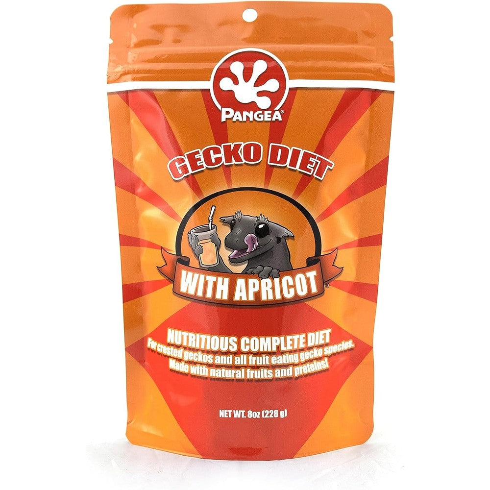 Pangea Fruit Mix Apricot Crested Gecko Food front view pouch packaging