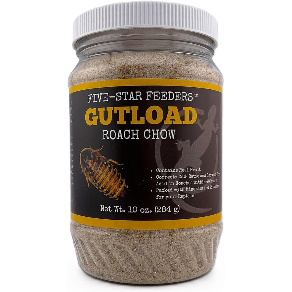 Five-Star Feeders roach gutload formula front view jar