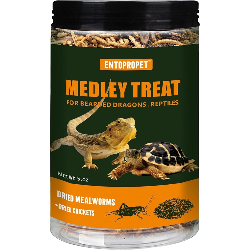 Entopropet dried mealworms and crickets front view package