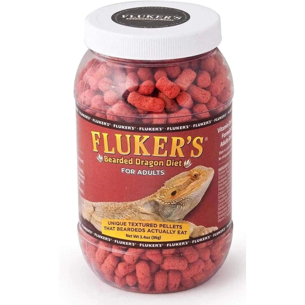 Fluker's adult bearded dragon diet food front view container