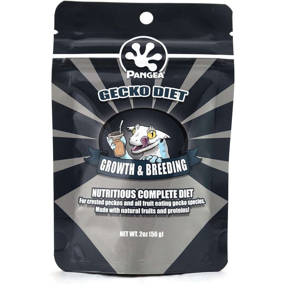 Pangea gecko diet growth and breeding formula front view packaging