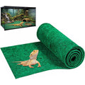 Mechpia large reptile carpet front view showing green substrate mat texture