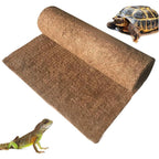 Hamiledyi reptile carpet front view showing coconut fiber texture.
