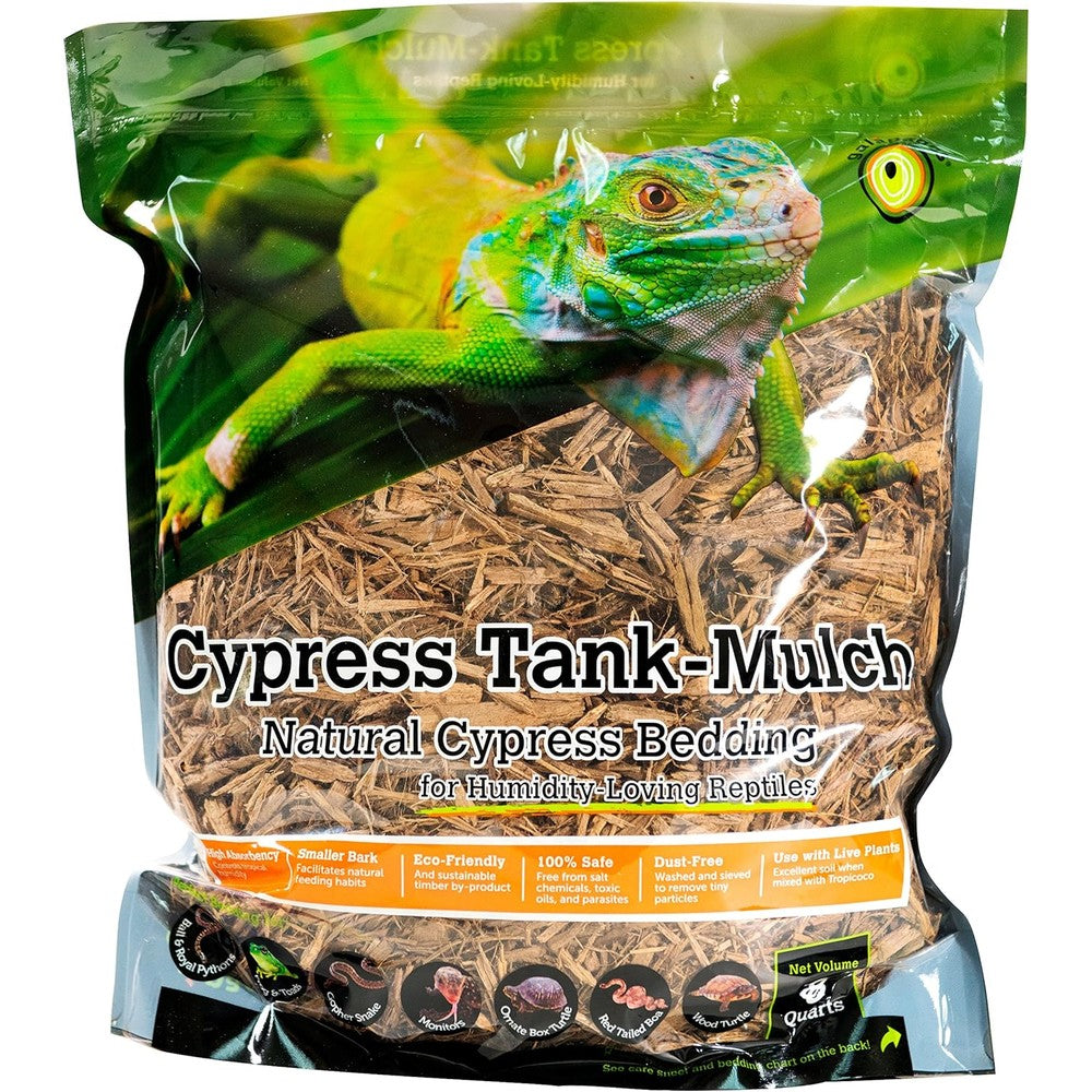 Galapagos cypress tank mulch front view showing packaging and branding