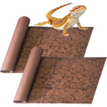 BNOSDM 2 Pieces Reptile Carpet Mat Terrarium Liner Bedding Non Abrasive Habitat Cage Mat For Tortoise And Leopard Gecko 39.4 Inches By 19.7 Inches