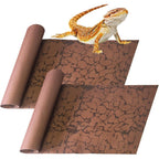 BNOSDM 2 Pieces Reptile Carpet Mat Terrarium Liner Bedding Non Abrasive Habitat Cage Mat For Tortoise And Leopard Gecko 39.4 Inches By 19.7 Inches