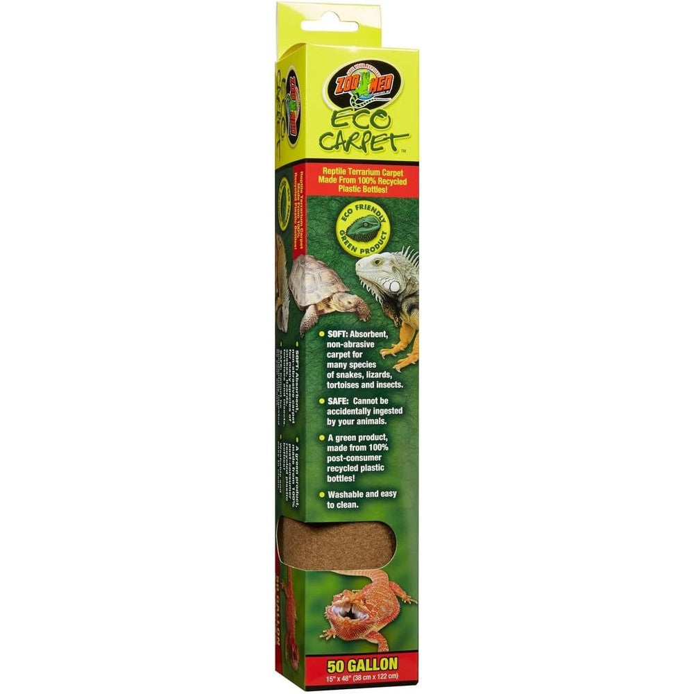 Zoo Med Eco Carpet front view packaging green terrarium liner