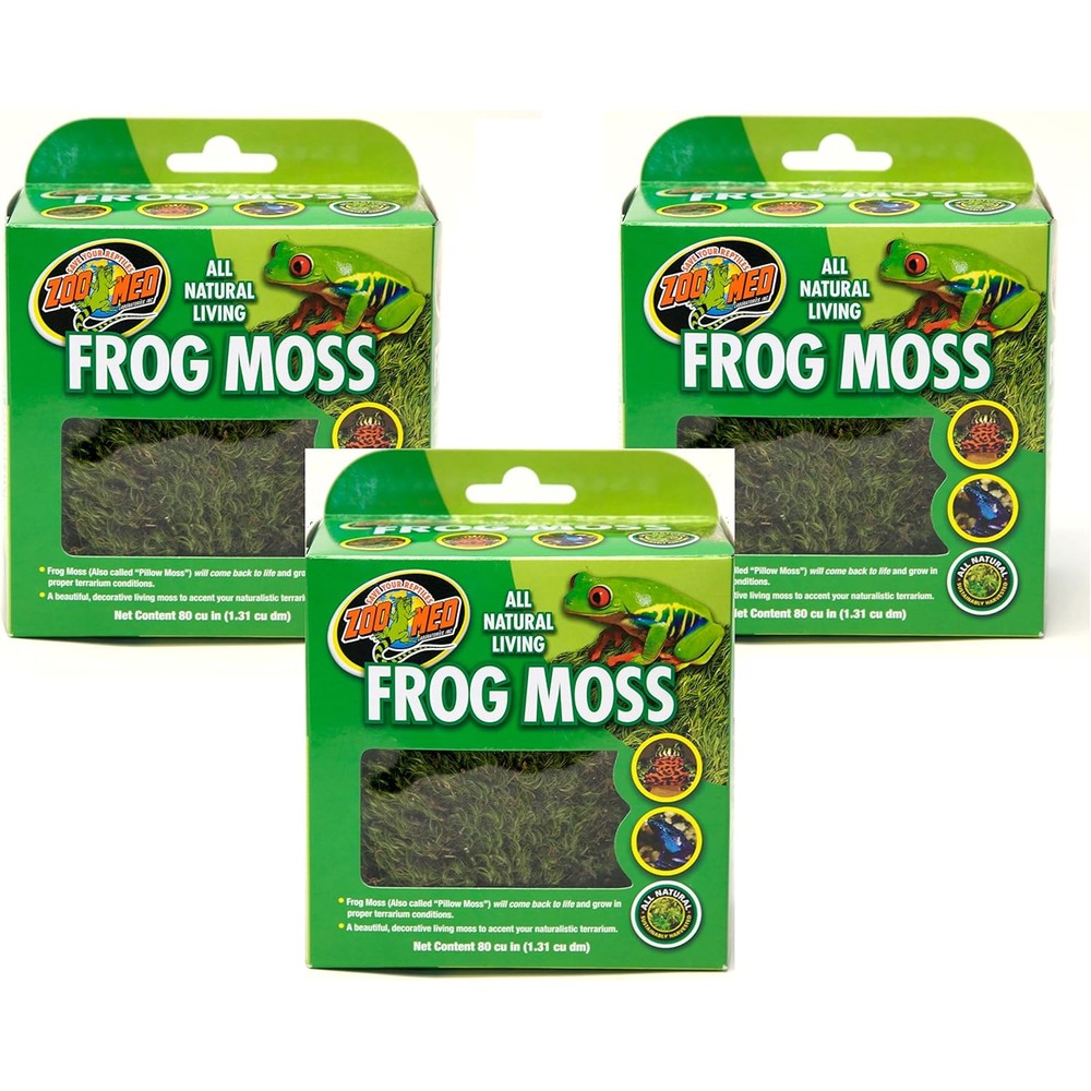 Zoo Med frog moss front view terrarium substrate