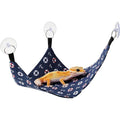 Kathson Bearded Dragon Hammock Swing Hanging Reptile Bed Lounger Fabric Chaise Lounge Tank Accessory With Suction Cups For Lizards And Geckos Navy ...