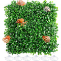 Orchidleaf Hermit Crab Climbing Toy 10x10 Inch Fake Turf Wall For Terrarium Habitat Decor With Plastic Plants For Geckos And Lizards