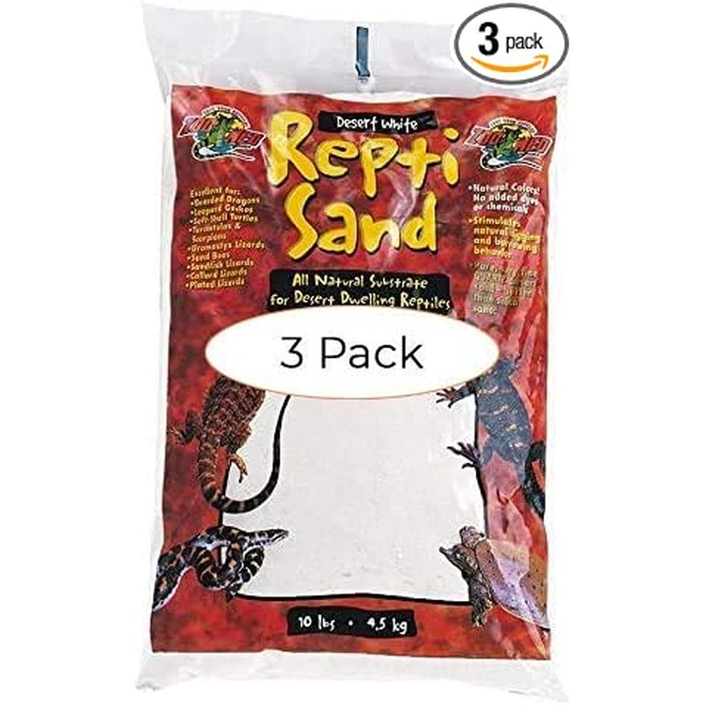 Zoo Med ReptiSand Desert White front view packaging commercial