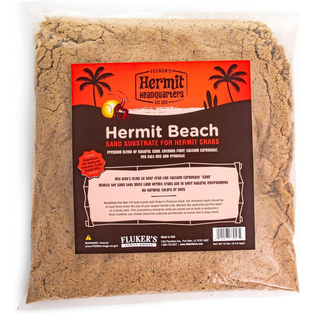 Fluker's hermit crab sand substrate front view packaging