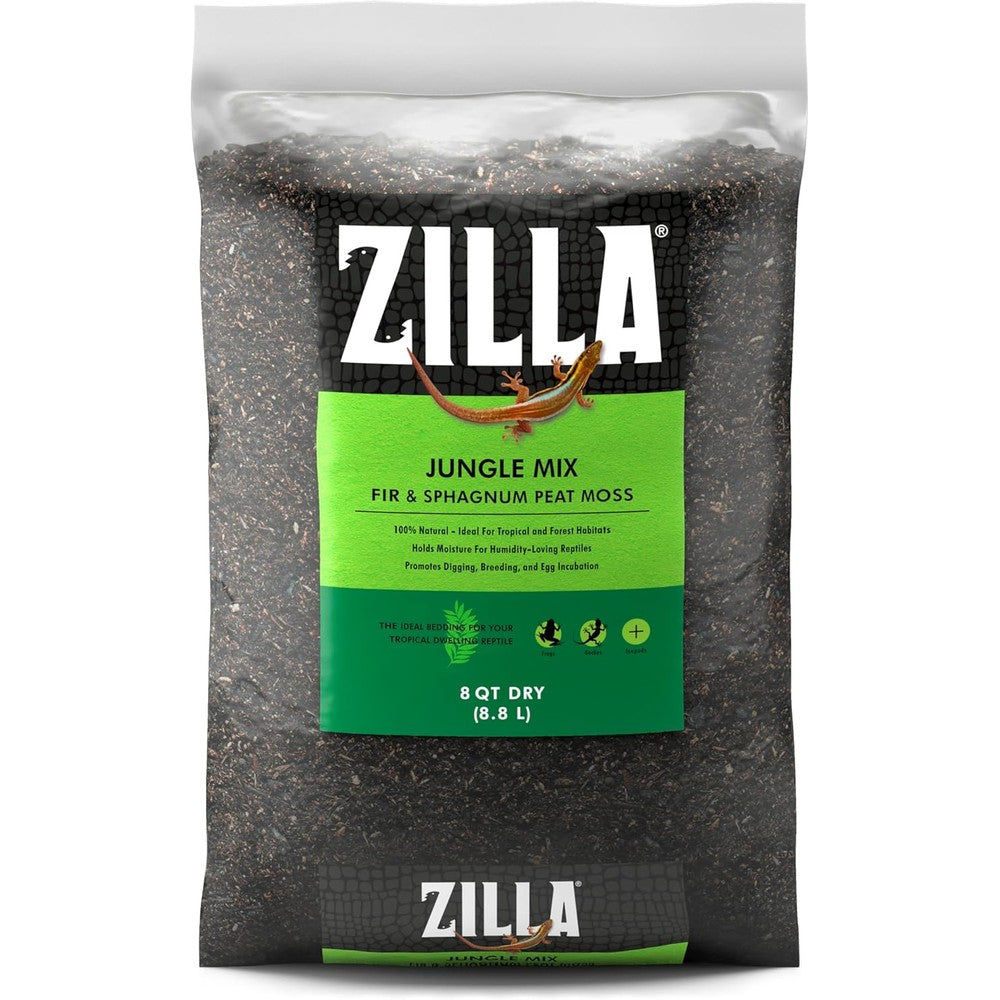 Zilla reptile terrarium bedding jungle mix front view