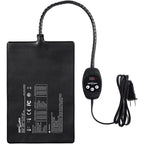REPTI ZOO reptile heat mat front view showing digital thermostat controller