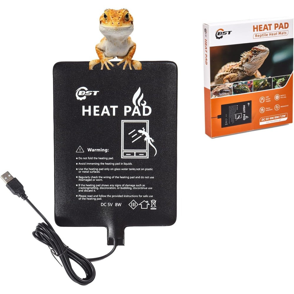 Generic Besto reptile heating pad front view showing USB connector