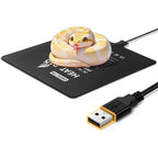 ONKELYIM USB Reptile Heat Pad Waterproof Terrarium Heating Mat For Snakes Lizards And Turtles Twenty By Twenty Centimeters Twelve Watt