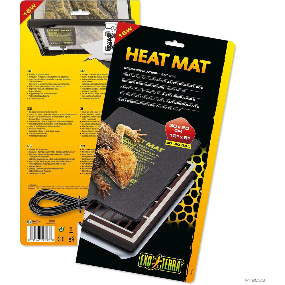 Exo Terra heat mat front view commercial product packaging