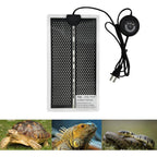 PeSandy Kabasi 7W reptile heating pad front view showing temperature control buttons