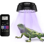 LuminPacific UVB Reptiles Light front view with remote control