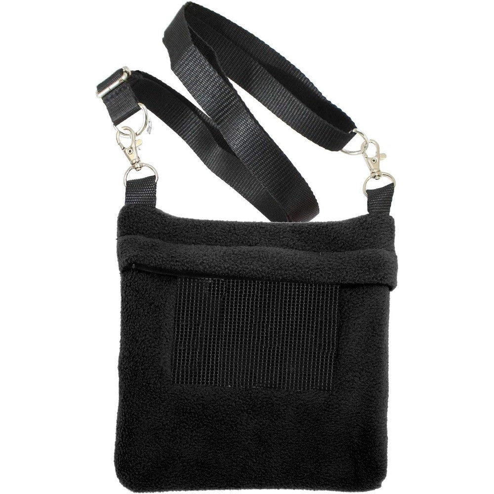 Exotic Nutrition Economy Carry Bonding Pouch Black For Sugar Gliders Squirrels And Small Pets