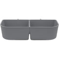 A & H Tool And Die Pet Crate Carrier Cup Double Large Grey Heavy Duty Plastic Travel Kennel Accessory For Dogs And Cats