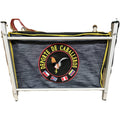 Generic double aluminum rooster carrier front view