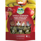 Oxbow Simple Rewards Baked Treats Apple And Banana High Fiber Timothy Hay Pet Snack 3 Ounce
